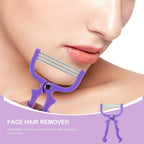 Facial hair remover with stainless steel spring mechanism for effective hair removal