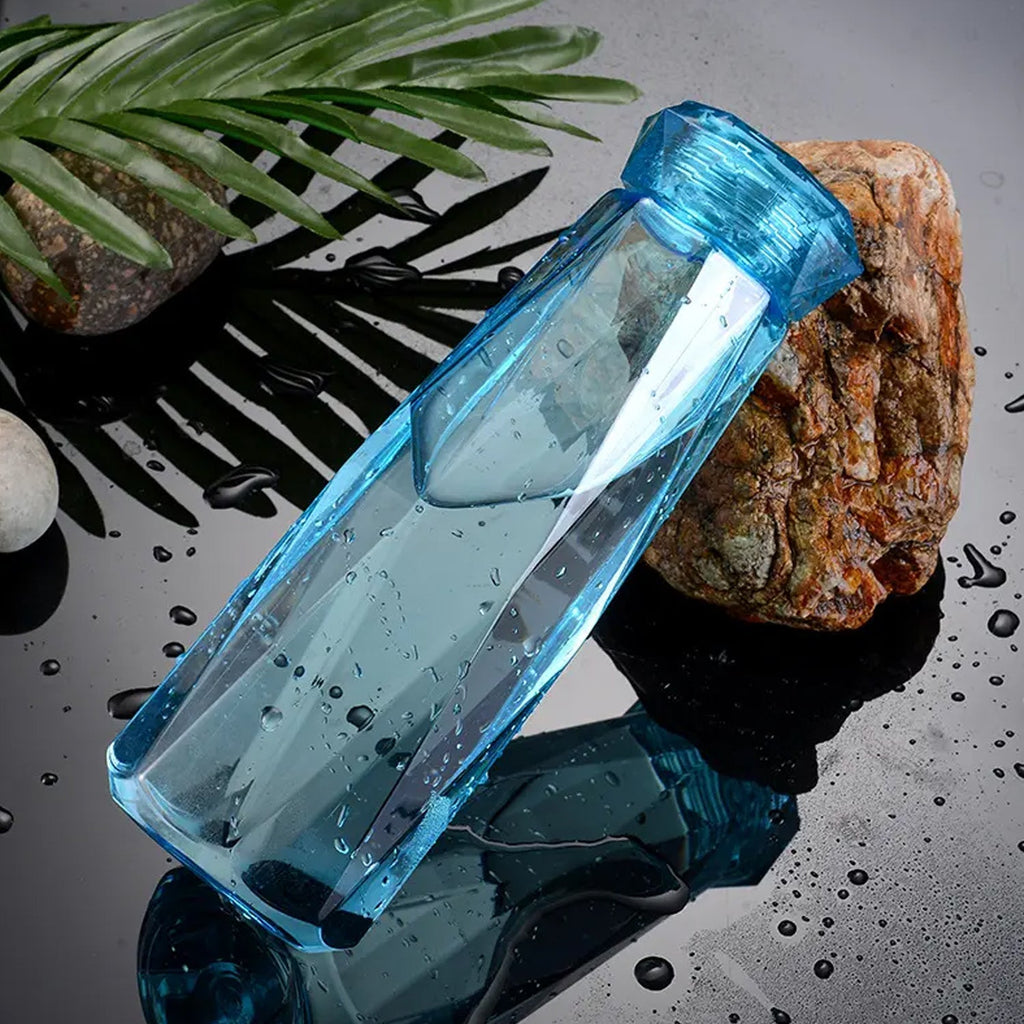 Secure cap on glass water bottle ideal for fridge storage