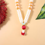 Floral style pooja gajra garland ideal for temple and mandir decor