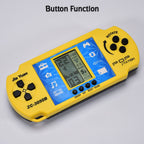 Close-up of the Handheld Video Game's control buttons, including rotate and start functions.