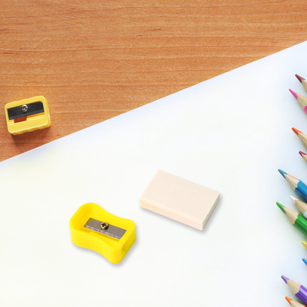 Premium cartoon-themed metal pencil box in kids stationery gift set