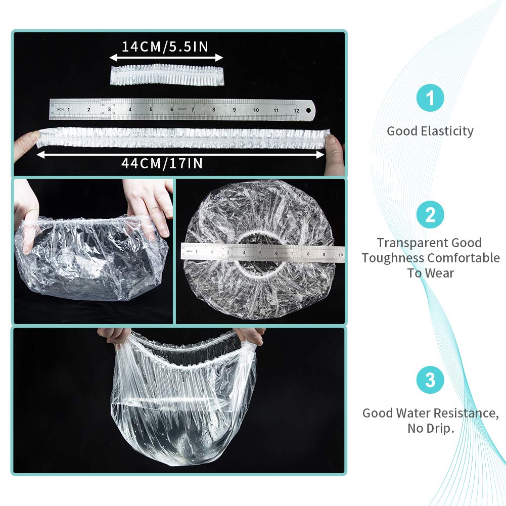 Travel-friendly individually wrapped bath caps for on-the-go convenience.