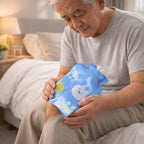 Close-up image of leak-resistant cap of reusable hot water bag