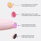 Detail shot highlighting the safety features and smooth finish of the gentle nail file.