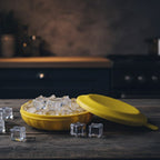 Flexible round ice tray ideal for freezer ice making