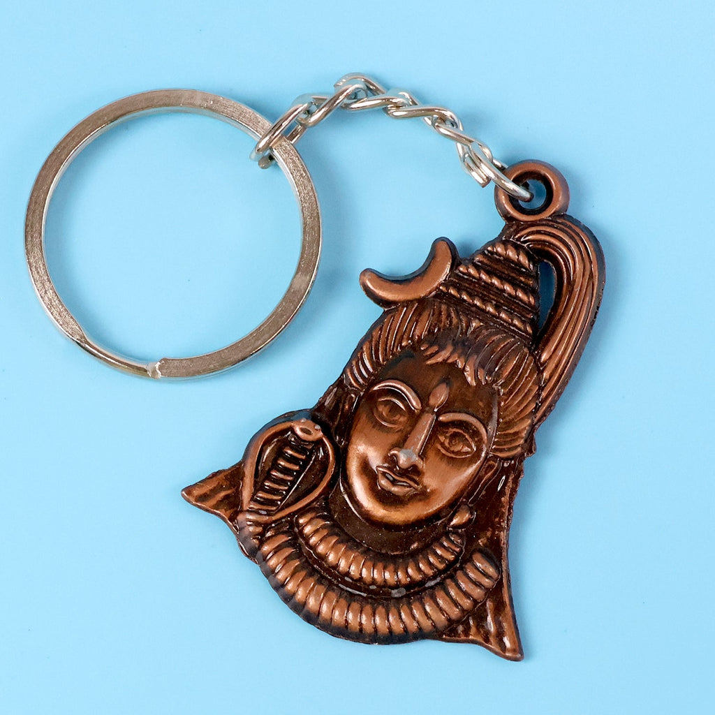 Lord Shiva keychain in peepal leaf blister packaging