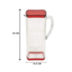 Top-down view of the fridge-safe water jug with its secure, easy-open lid.