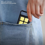 Mini LED keychain light showcasing its three distinct lighting modes.