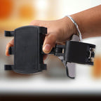 Car dashboard phone mount offering easy and clear phone viewing