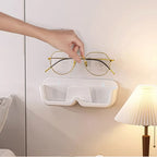 Side profile of the compact Wall Mount Sunglass Holder.
