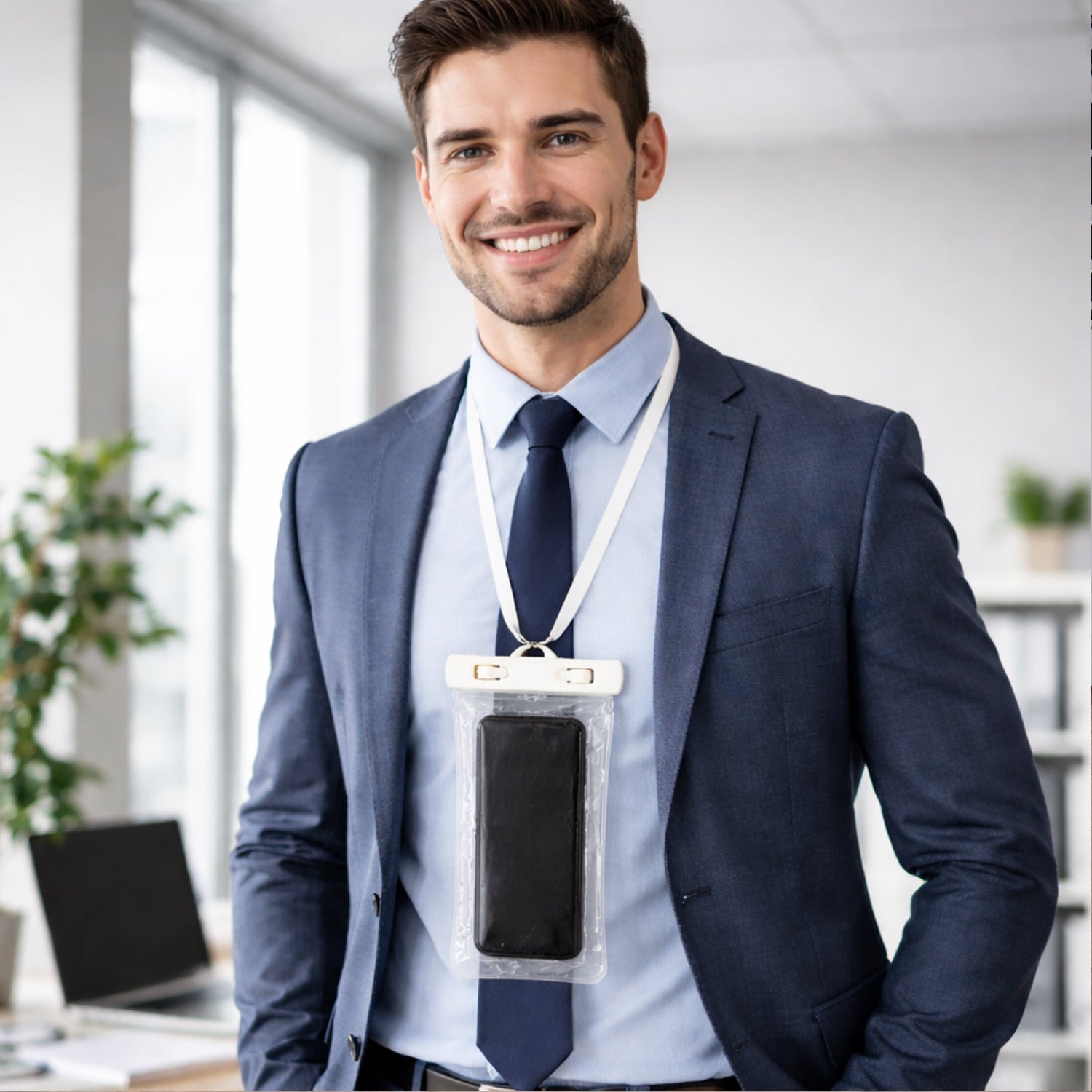 White mobile pouch bag suitable for camping and travel outdoor protection