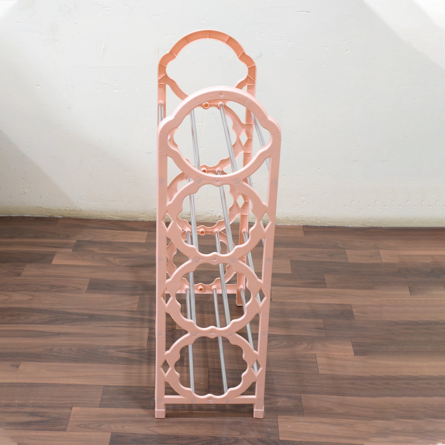 Versatile and foldable shoe rack for bedroom, closet, or utility areas