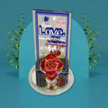 Romantic Rose Showpiece in a clear gift box, ready for gifting.