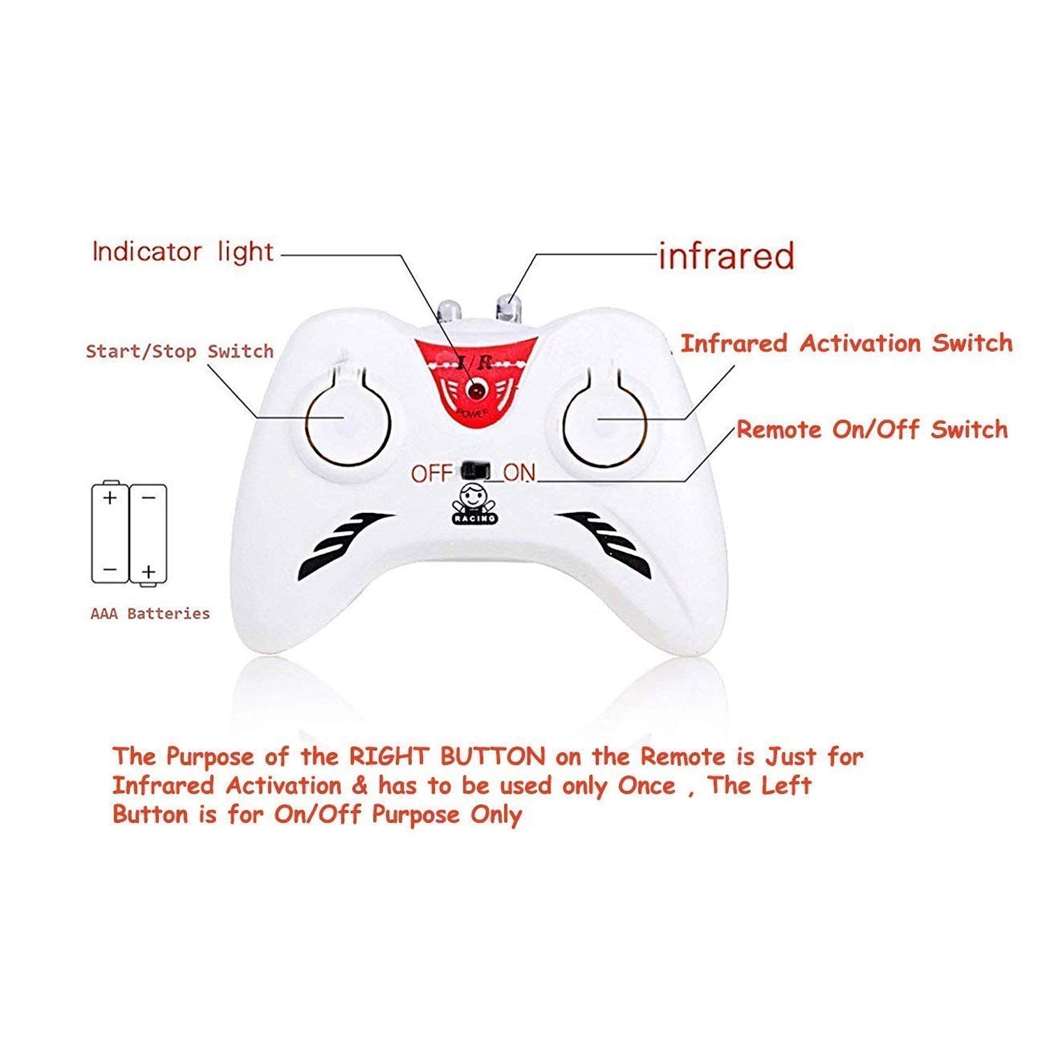 Top-down perspective of the Remote Control Helicopter, highlighting its rotor design and lightweight build.