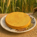 Maniarr's Chatpata Bajri Khakhra, a delicious crunchy pearl millet snack, served on a plate.