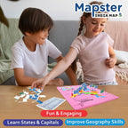 Bright and colorful India Map Puzzle for kids learning Indian states