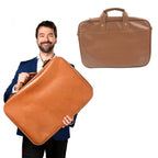 Back of the professional laptop carry bag, showcasing its ergonomic design.