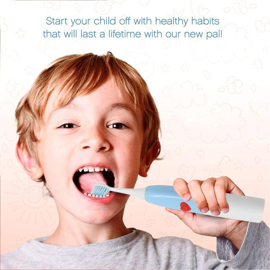 Close-up of the replaceable head on the Battery-Operated Electric Toothbrush.
