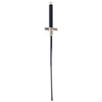 The compact Indo Glow Folding Walking Stick stored neatly inside its black nylon carry bag.