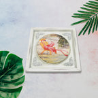 Elegant 12x12 inch wooden photo frame for desktop display.