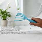 Ergonomic handle of five-finger head massager for easy grip