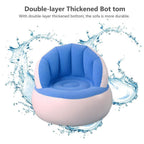 Side view of the ergonomic Kids Inflatable Sofa Chair, perfect for lounging.