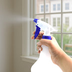 Plastic spray bottle used for plant care and gardening applications