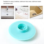 Easy to clean silicone drain filter cover for sinks and showers