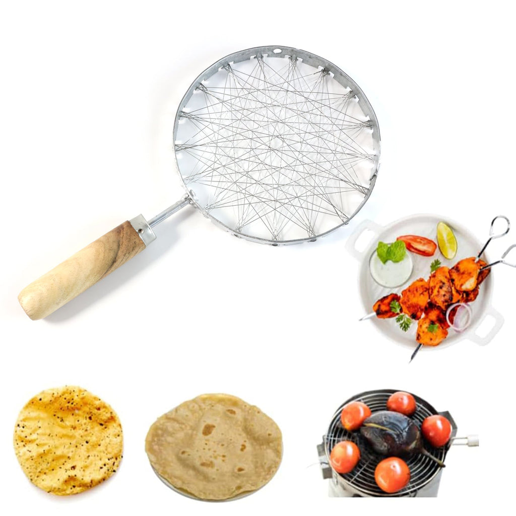 Wire skimmer designed for frying and grilling tasks