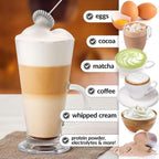 Handheld Milk Frother Blender – Quick & Compact Beverage Mixer