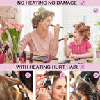 Lightweight hair rollers for creating natural waves and volume