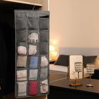 Foldable hanging storage bag for delicate underwear and accessories