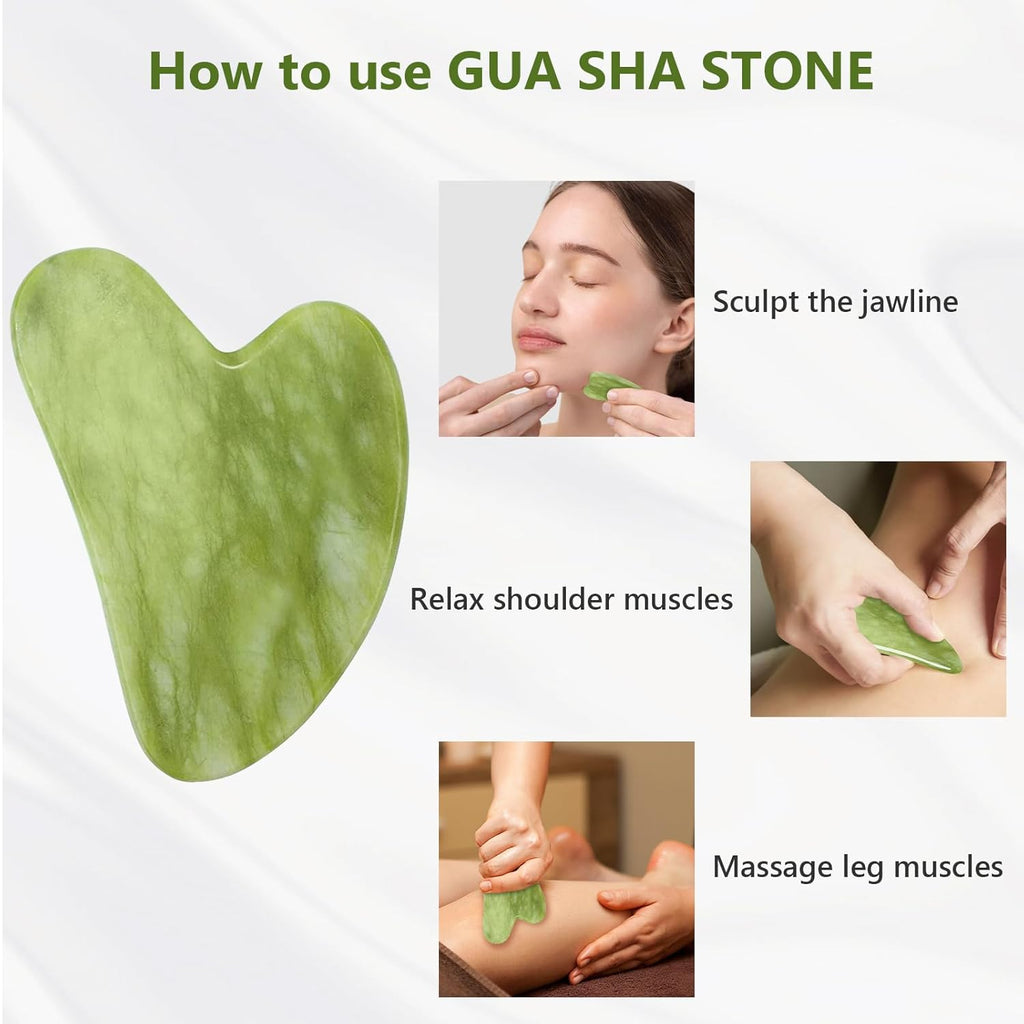 Smooth rolling jade face roller enhancing blood circulation