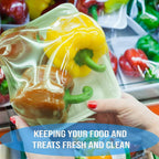 Close-up of a biodegradable cling film wrap roll for fresh food preservation