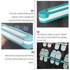 Neat wall installation slipper stand organizing family slippers