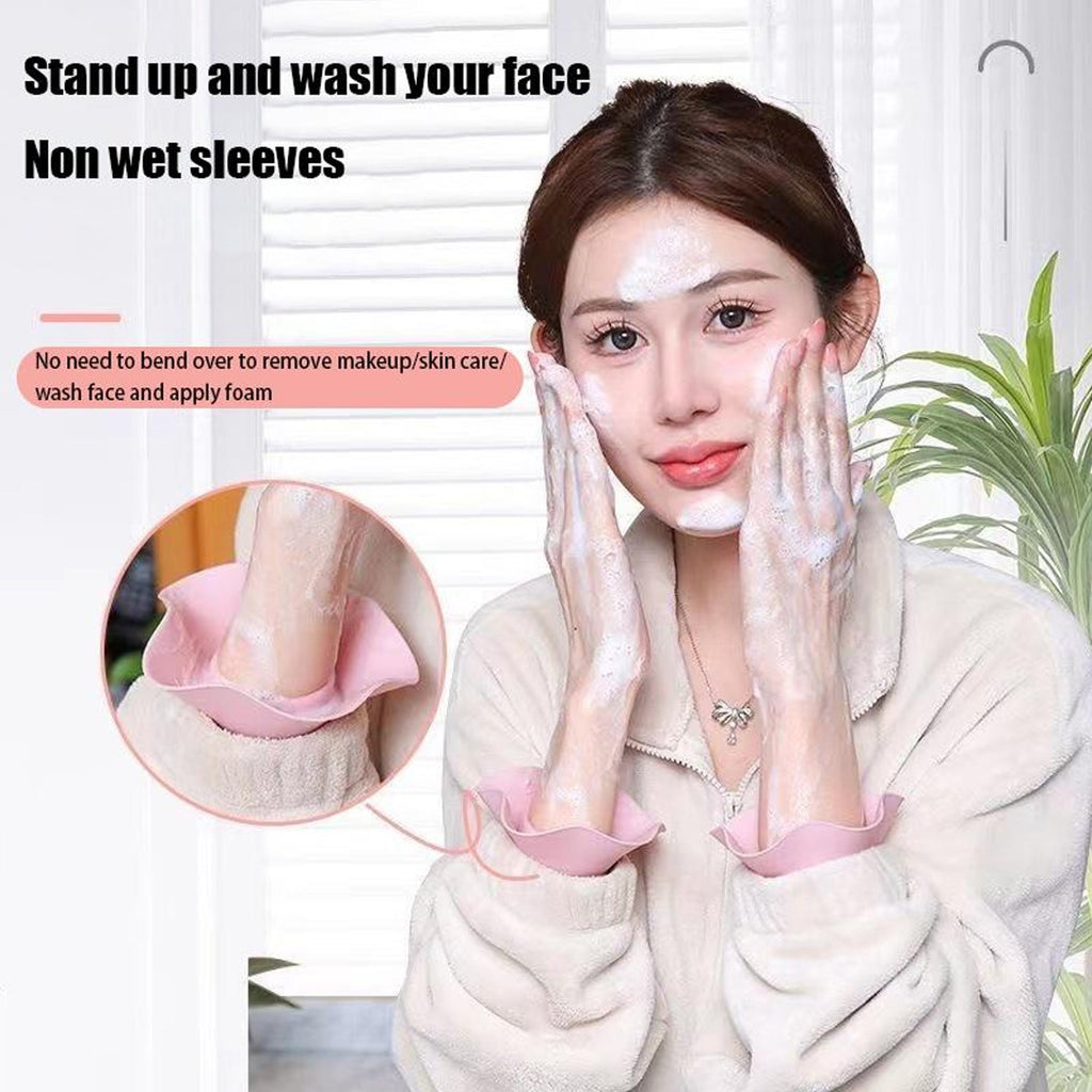 Silicone cuffs for washing and cleaning tasks