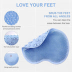 Silicone foot scrubber bath mat safe for skin and improves blood circulation