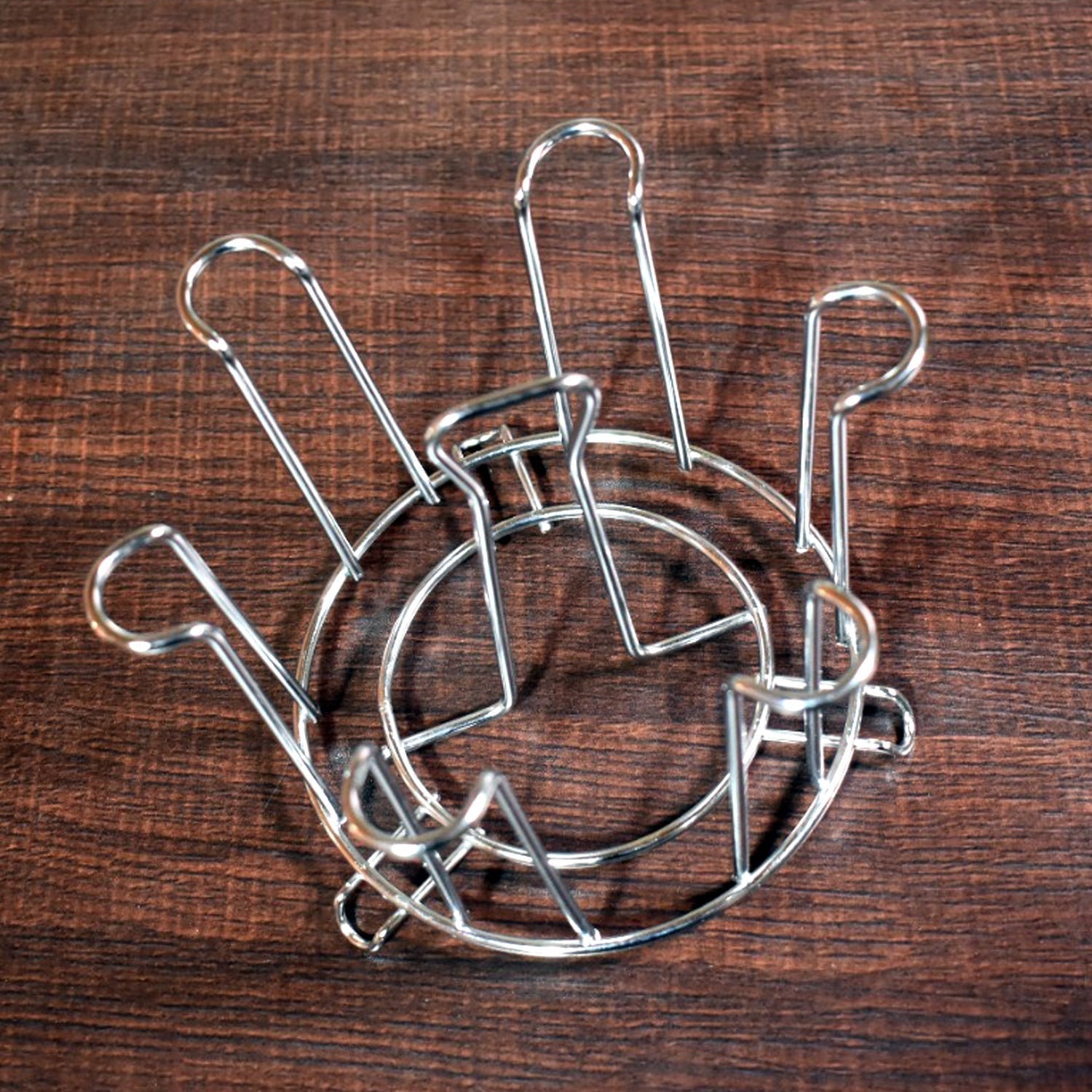 Practical Stainless Steel Glass Stand for everyday use.