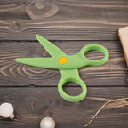 Packaged plastic safety scissors for preschool arts and crafts