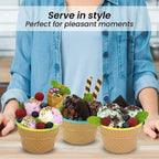 Attractive colour box packaging for the 6-piece ice cream bowl set