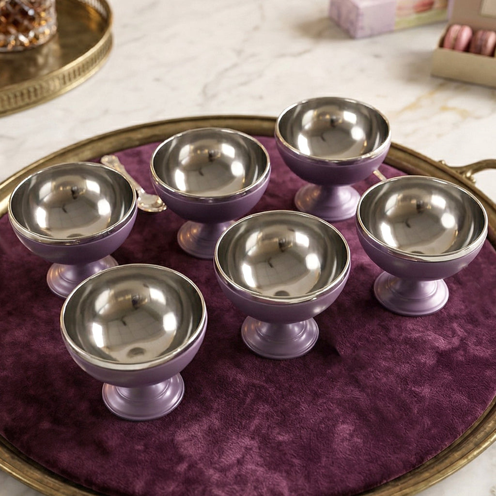 Durable stainless steel dessert cups for daily use