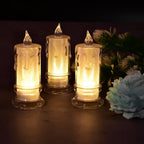 Collection of LED Tea Light Candles creating a soft, festive glow.