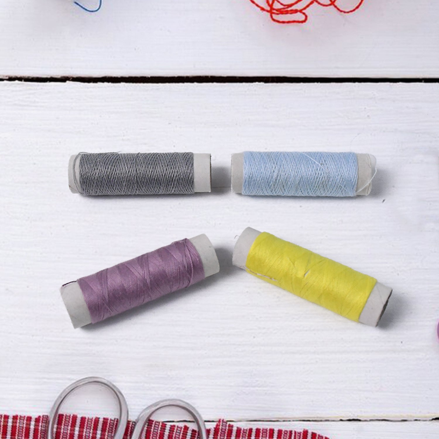 Complete sewing kit components overview