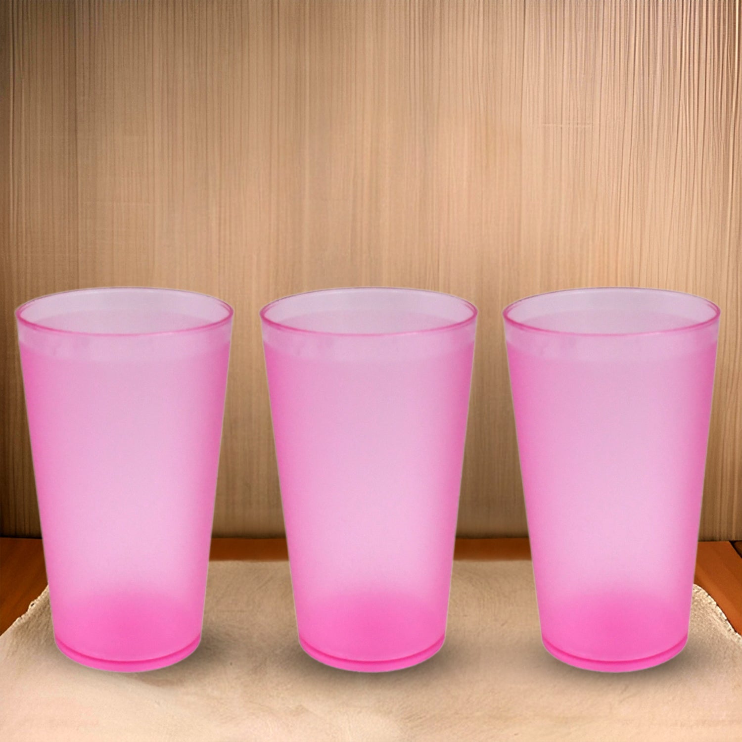 Versatile 6-piece plastic glass set by  for refreshing drinks at home or office.
