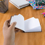 Group of Chocolate Diary Notebooks showcasing different angles and details.