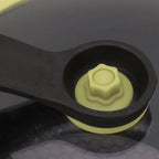 Detailed view of the pressure cooker's air release valve.