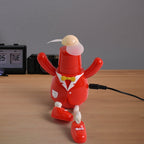 Portable USB cartoon mini fan with kitty face and red costume