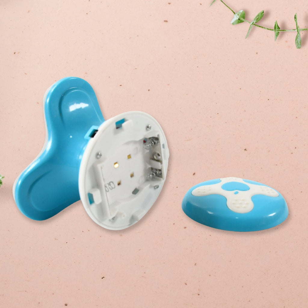 Close-up of the mini massager's powerful vibration heads for effective muscle massage.