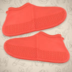 Foldable waterproof silicone shoe protector