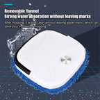 Cordless smart floor cleaner robot with washable microfiber mop pad